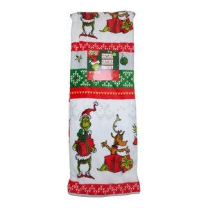 Dr Seuss The Grinch Soft Plush Throw Blanket 50"X70" Christmas Soft Holiday